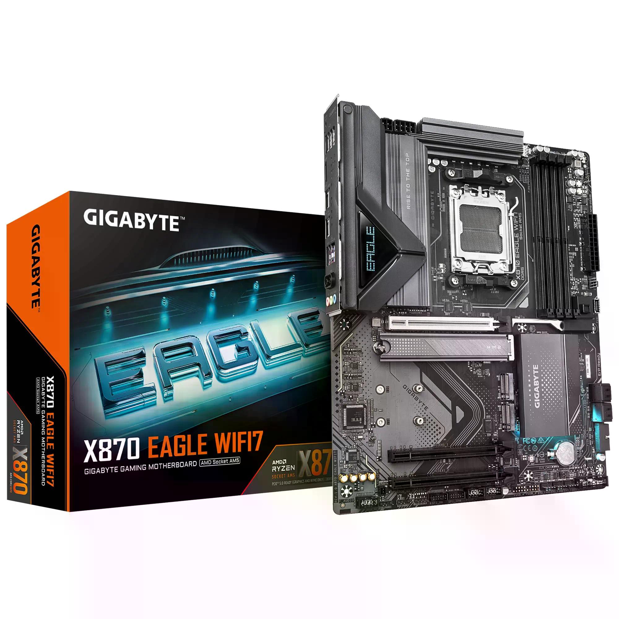 TARJETA MADRE GIGABYTE X870 EAGLE WIFI7 ATX SOCKET AM5 AMD X870 256GB DDR5 HDMI/DP